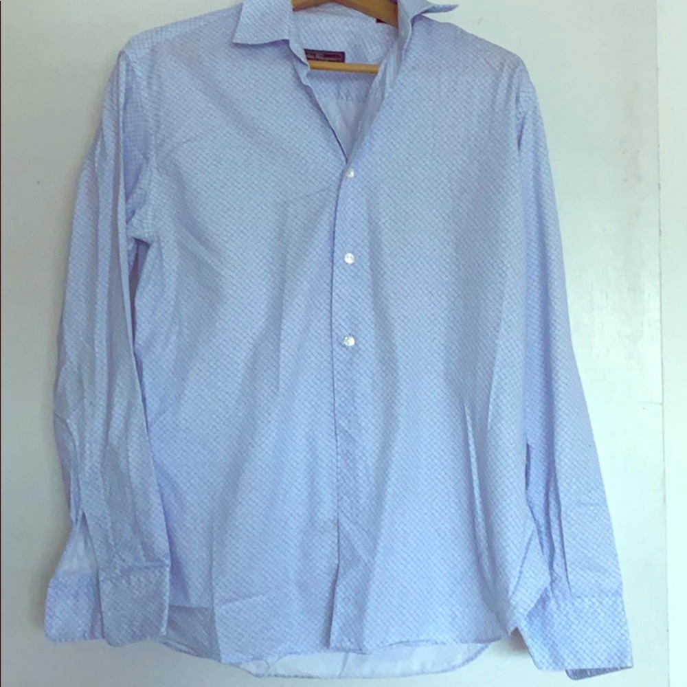 Blue printed ferragamo shirt